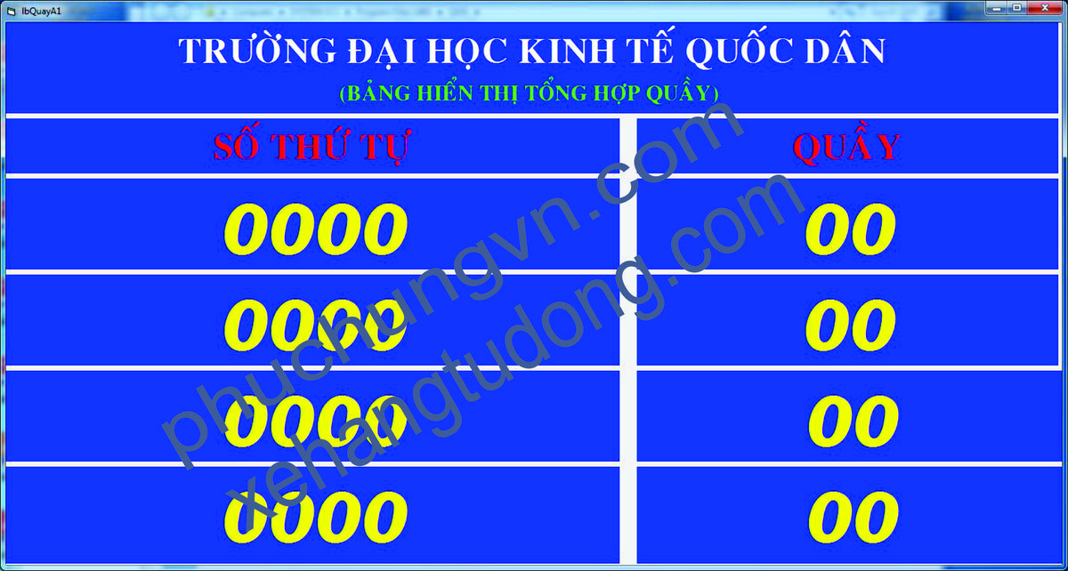 Hệ thống xếp hàng thực tế 6